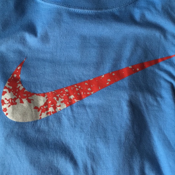 Long sleeve baby blue nike t shirt - Picture 3 of 3